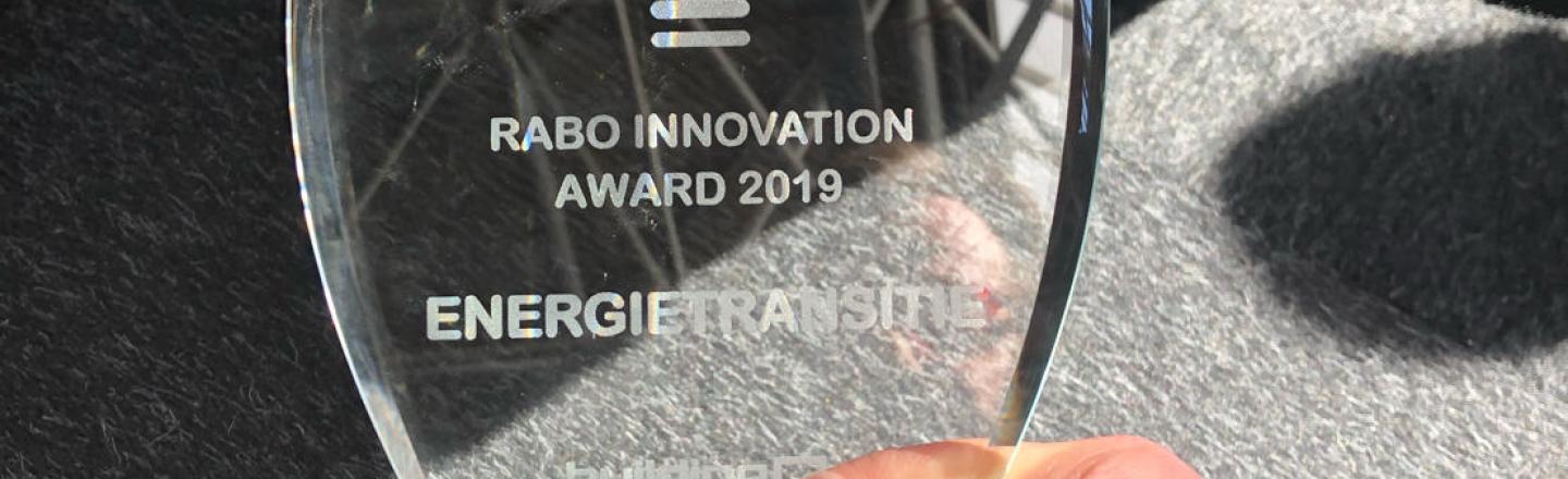 Rabobank Innovation Award Energietransitie gewonnen voor totaalconcept met Factory Zero