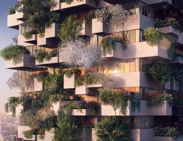 Groene Trudo Toren te Eindhoven